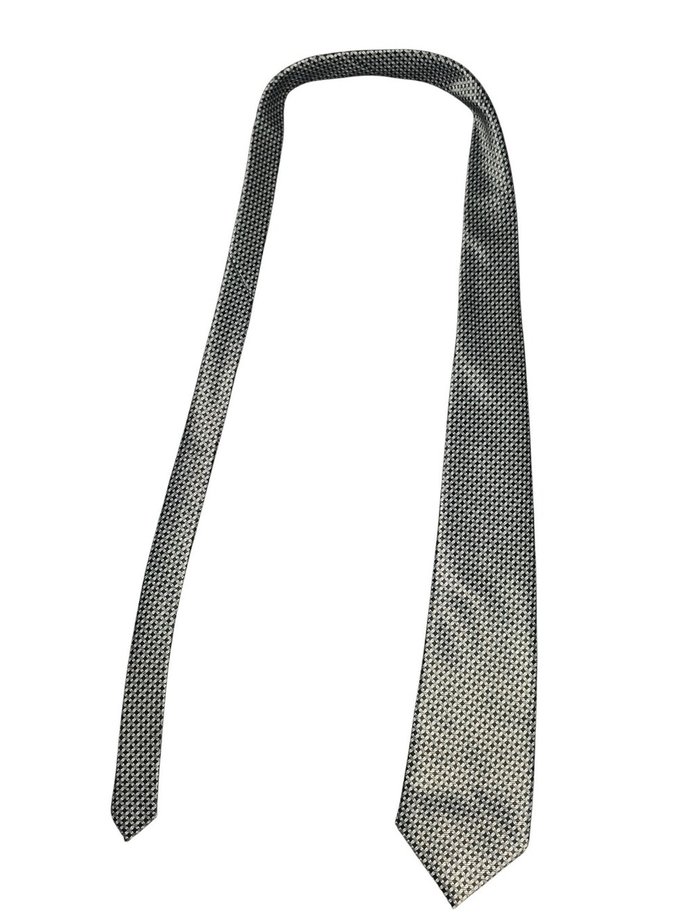 6/8/20. Sant Despace Classic Men's Black and White Microdot Tie